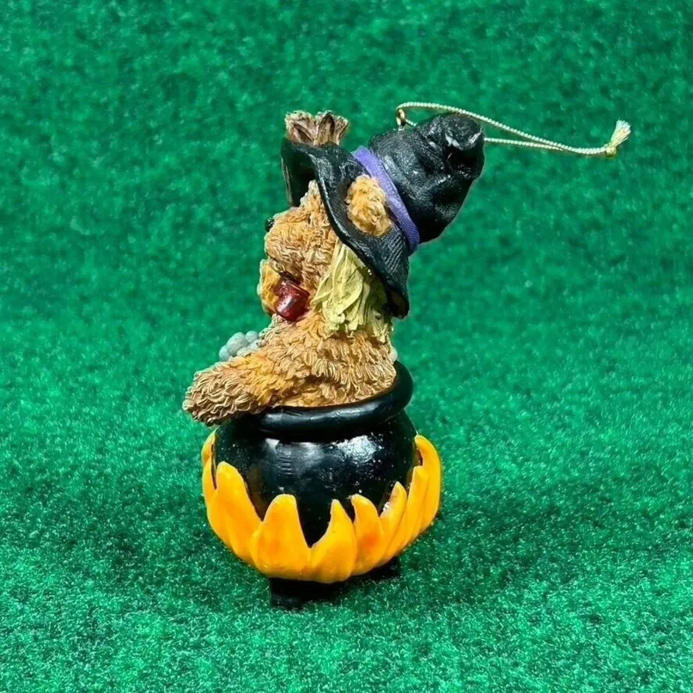 Dan Dee Halloween Witch Bear Figurine Tree Ornament‎ Resin Cauldron
